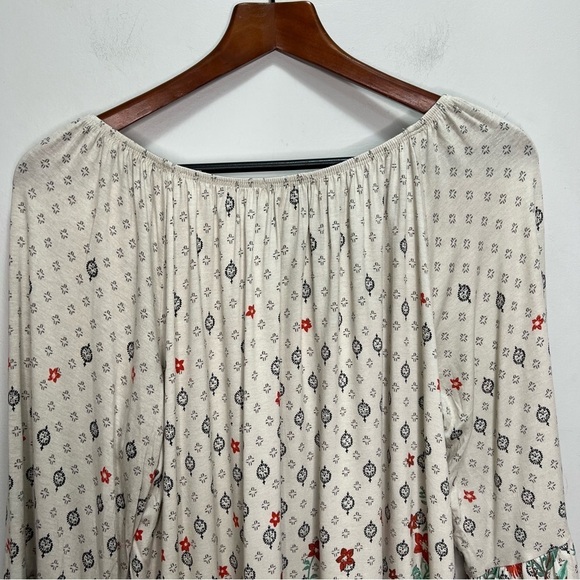 Style & Co Floral Scoop Neck 3/4 Sleeve Blouse Size XL - Picture 6 of 10